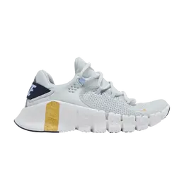 Кроссовки Nike Wmns Free Metcon 4 'Pure Platinum Metallic Gold Coin', белый cz0596 049 | pure platinum/thunder blue/aluminum/metallic gold coin