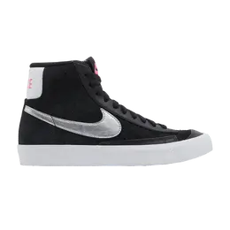 Кроссовки Nike Wmns Blazer Mid Vintage '77 'Black Metallic Silver', черный da4283 001 | black/white/pink blast/metallic silver