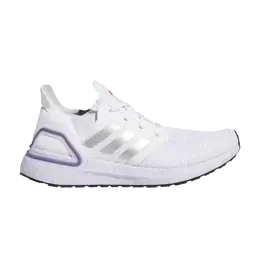 Кроссовки Adidas Wmns UltraBoost 20 'White Purple Tint', белый fx8277 | cloud white/silver metallic/purple tint