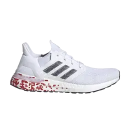 Кроссовки Adidas Wmns UltraBoost 20 'Digital Pixel - White Scarlet', белый eg0722 | cloud white/collegiate navy/scarlet