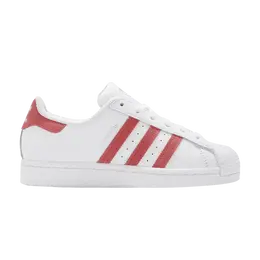 Кроссовки Adidas Wmns Superstar 'Cloud White Pink', белый fx6075 | cloud white/crew red/matte silver