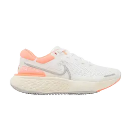 Кроссовки Nike Wmns ZoomX Invincible Run Flyknit 'White Bright Mango', белый ct2229 100 | white/bright mango/grey fog/metallic silver