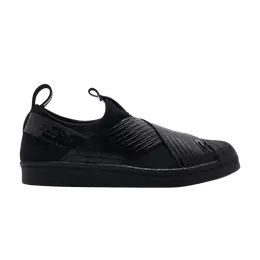 Кроссовки Adidas Wmns Superstar Slip On 'Core Black', черный bd8055 | core black/core black/collegiate purple