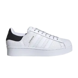 Кроссовки Adidas Wmns Superstar Bold 'White Black', белый fv3443 | cloud white/core black/gold metallic