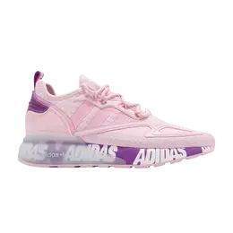 Кроссовки Adidas Wmns ZX 2K Boost 'Bold Logo Graphic - Pink Ultra Purple', розовый fx7058 | clear pink/true pink/ultra purple