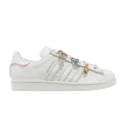 Кроссовки Adidas Wmns Superstar 'Lace Jewels - White Lilac', белый gy9867 | cloud white/linen green/bliss lilac