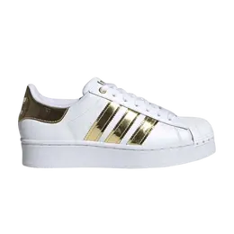 Кроссовки Adidas Wmns Superstar Bold 'White Gold Metallic', белый fv3340 | cloud white/core black/gold metallic