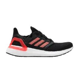 Кроссовки Adidas Wmns UltraBoost 20 'Signal Coral', черный eg0717 | core black/signal coral/cloud white