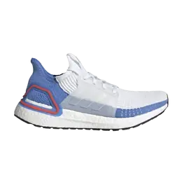 Кроссовки Adidas Wmns UltraBoost 19 'White Real Blue', белый g27496 | cloud white/cloud white/real blue