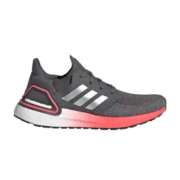 Кроссовки Adidas Wmns UltraBoost 20 'Grey Silver Metallic', серый fv8347 | grey five/silver metallic/signal pink
