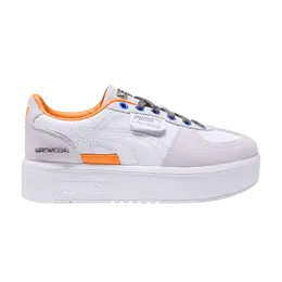 Кроссовки Puma Wmns Palermo Elevata 'Club Las Vegas', белый 404553 01 | white/silver mist/orange glo