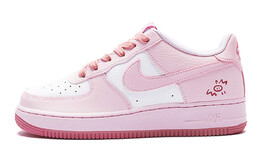 Кроссовки для скейтбординга Air Force 1 женские с низким верхом, белый/розовый Nike ct3839-107(team15-甜宝猪猪) | pink