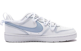 Кроссовки для скейтборда Court Borough женские, низкие, белый/синий Nike bq5448-100(team15-雾蓝清晨) | steel blue