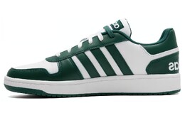 Кроссовки Adidas Hoops 2.0 Skateboarding Shoes Unisex Low-top Green/White, зеленый ih6369 | green/white