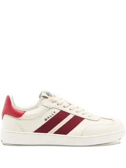 Bally Retro Crest striped leather sneakers 32118459