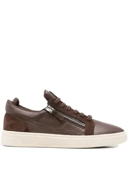 Кроссовки с молнией Giuseppe Zanotti, коричневый 32019281 | коричневый