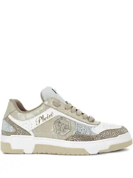 Philipp Plein crystal-embellished crocodile-effect sneakers 29909350