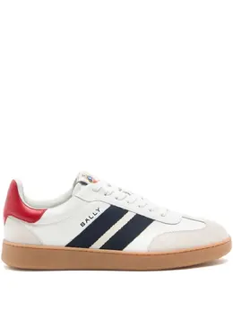 Bally Retro Crest striped leather sneakers 32118418