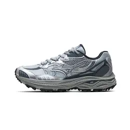 Мужские и женские кроссовки Mizuno Racer ADV для бега с защитой от истирания, амортизацией, дышащие, низкие, серебристые, серебристо-черно-серые d1gh241202 | silver/black/gray