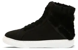 Высокие кожаные кроссовки для скейтборда женские черные Hogan hxw3660dd40otxb999