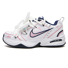 Кроссовки Nike Air Monarch 4 Chunky Sneakers Unisex Low-top Blue/white/pink/black, белый/розовый/голубой 415445-102(teamfive-梦幻马卡龙) | white/pink/blue