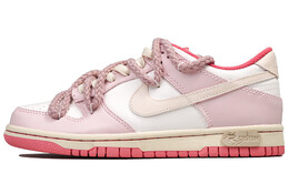 Кроссовки Nike Dunk Skateboard Shoes Women's Low-Top White, белые dh9765-200(team27-gs款泡泡糖)