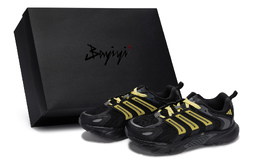 Adidas Кроссовки CLIMACOOL BOUNCE с антискользящим покрытием, износостойкие, низкие, унисекс, черные, желтые if6730(team80-男女同款量子星云黄s-box) | black yellow