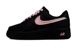Nike Кроссовки для скейтбординга Air Force 1 с защитой от скольжения, женские, цвет черный, розовый dd8959-001(team74-桃之夭夭珍珠) | black pink