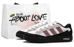 Adidas Кроссовки для скейтбординга WCARD ADV Strawberry Cream Puff Low Top унисекс, черные, розовые ih0961(team990-草莓泡芙) | black pink