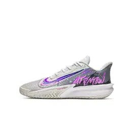 Nike Баскетбольные кроссовки Precision 7 Enlightenment Realm, Lightning Purple Cushioning Low Top, унисекс, серо-фиолетовые fn4322-100(team1173-闪电紫) | gray purple