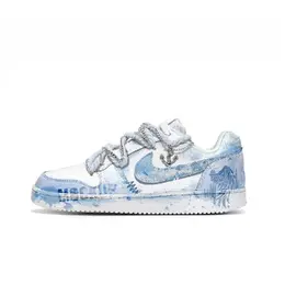 Nike Кроссовки для скейтбординга EBERNON Low Top, унисекс, синие, белые aq1775-100(team202-逆战) | blue white