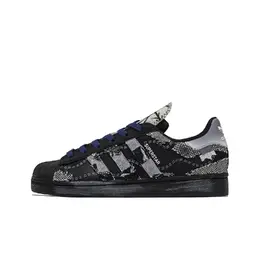 Adidas Кроссовки для скейтбординга Superstar, унисекс, низкие, черные/синие eg4959(team799-盐海) | black blue