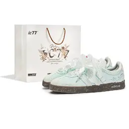Adidas Низкие кроссовки для скейтбординга унисекс белые зеленые hq1802(team632-薄荷奶绿s-box) | white green