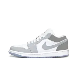 Jordan Баскетбольные кроссовки Air 1 Anti Slip, износостойкие, низкие, винтажные, женские, белые dc0774-105（team1180-白灰拼色） | white