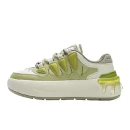 Fila Женские кроссовки для скейтбординга CARROT 2 с низким верхом, устойчивые к истиранию, бежево-зеленые f12w511208faa | green/beige