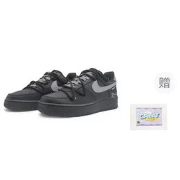 Кроссовки для скейтбординга Air Force 1 Low Top унисекс, черно-серые Nike, Black Gray cw2288-001(team322-男女同款冷萃气泡) | black gray