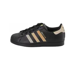 Adidas Низкие противоскользящие кроссовки для скейтбординга SUPERSTAR, унисекс, черно-коричневые eg4959（team465-巧克力饼干） | black brown