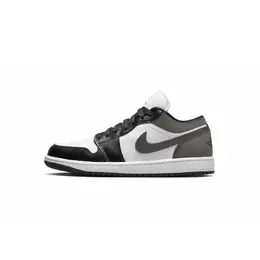 Jordan Баскетбольные кроссовки Air 1 Cushioning Slip с низким верхом, винтажные, женские, черные, белые, коричневые dc0774-101（team1180-棕色ts蟑螂系侠） | black white brown
