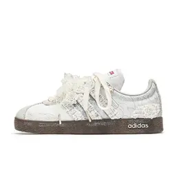 Adidas Кроссовки для скейтбординга Goku World, Plain Flower Cushioning Low Top, унисекс, серебристо-коричневые hq1802(team1173-素花) | silver brown