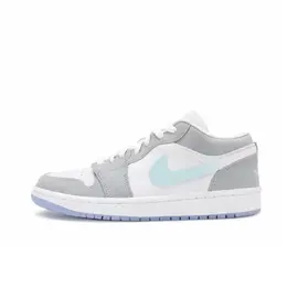 Jordan Баскетбольные кроссовки Air 1 Anti Slip, износостойкие, низкие, винтажные, женские, белые dc0774-105（team1180-蓝粉渐变dior） | white