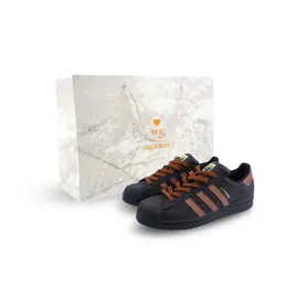 Adidas Низкие кроссовки для скейтбординга SUPERSTAR, унисекс, черно-коричневые eg4959(team886-黑棕sbox) | black brown