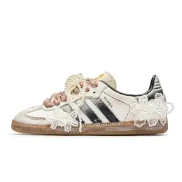 Adidas Кроссовки для скейтбординга SAMBA OG Essence Of The World, Farewell Poem с амортизацией, низкие, унисекс, серебристо-коричневые id0478(team1173-告别诗) | silver brown
