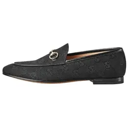 Gucci Кроссовки Jordaan Casual Single, женские, черные 431467 faeoe 1000 | original shoe box included