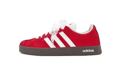 Adidas Кроссовки для скейтбординга VL COURT 2.0 с противоскользящей подошвой, устойчивые к истиранию, унисекс, красные, белые hq1802(team1182-草莓甜馨恋） | red white