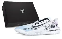Nike Баскетбольные кроссовки Precision 7 Graffiti Trail с блестящим котом, устойчивые к истиранию, низкие, унисекс, розовые, синие fn4322-100(team79-漫迹涂鸦s-box) | pink blue (black box)