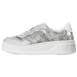 Кроссовки для скейтбординга GG Supreme Low Top, женские, серебристые Gucci, Original Shoe Box Included 813197 fad2e 8743 | original shoe box included