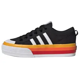 Adidas Кроссовки для скейтбординга Nizza Platform с противоскользящим износостойким верхом, унисекс, черные jq9147 | black