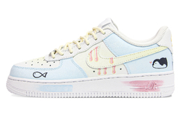 Nike Кроссовки для скейтбординга Air Force 1 с противоскользящим покрытием, износостойкие, унисекс, розовые, синие dd8959-100（team1110-粉蓝鱼跃） | pink blue