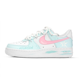 Nike Кроссовки Air Force 1 Air Force 1 с низким верхом, устойчивые к скольжению, унисекс, сине-розовые dd8959-100（team-883星落） | blue pink