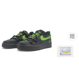 Кроссовки для скейтбординга Air Force 1 Low Top женские, черно-зеленые Nike, Black Green dd8959-001(team322-女款青提气泡) | black green
